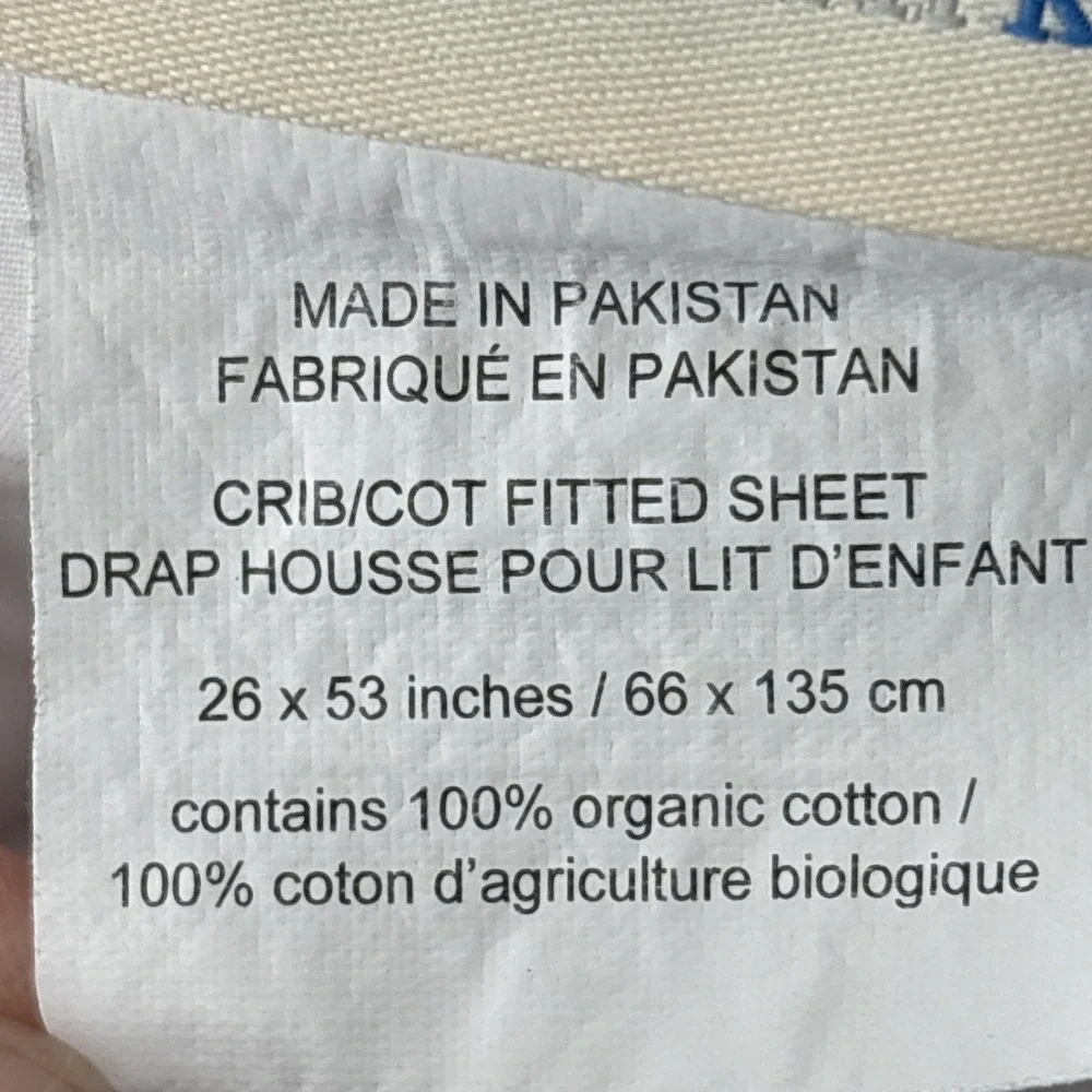 Pottery Barn Kids Crib‎ Organic cotton Fitted Sheet Pink Hearts EUC 1 pc